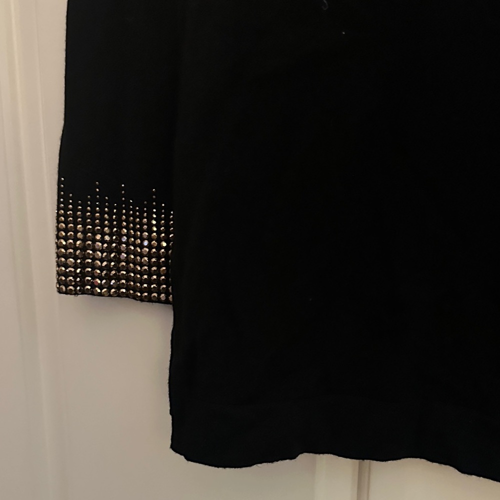 Tory Burch Black Sweater with Gold Studs - Picture 4 of 5